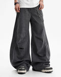 Washed Curved Seam Cargo Pants | Flation Streetwear