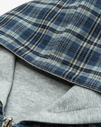 Reversible Plaid Cropped Hoodies | Flation Streetwear