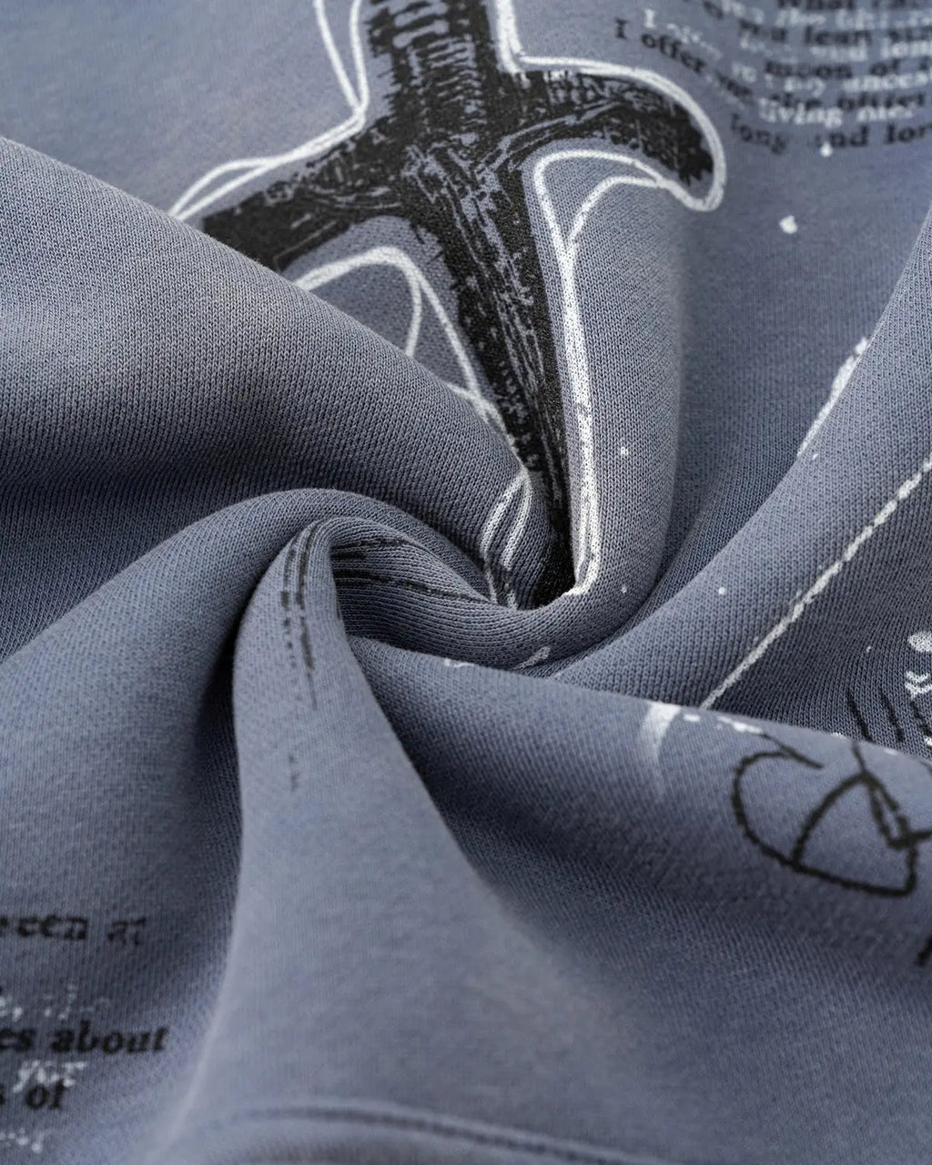 Graffiti Print Acid Washed Fleece Hoodies | Flation Streetwear