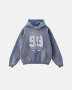 Graffiti Print Washed Fleece hoodie | Flation Streetwear