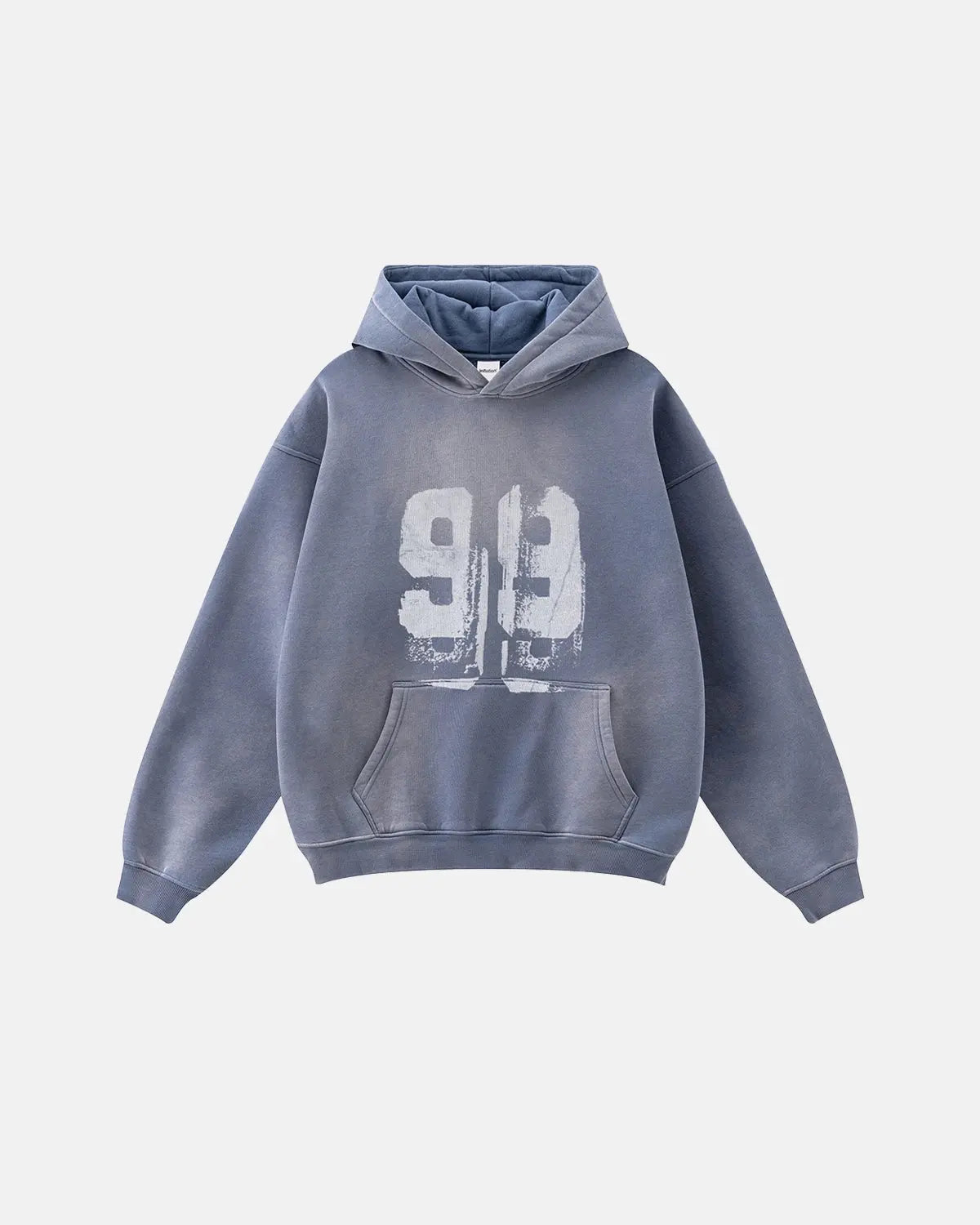 Graffiti Print Washed Fleece hoodie | Flation Streetwear