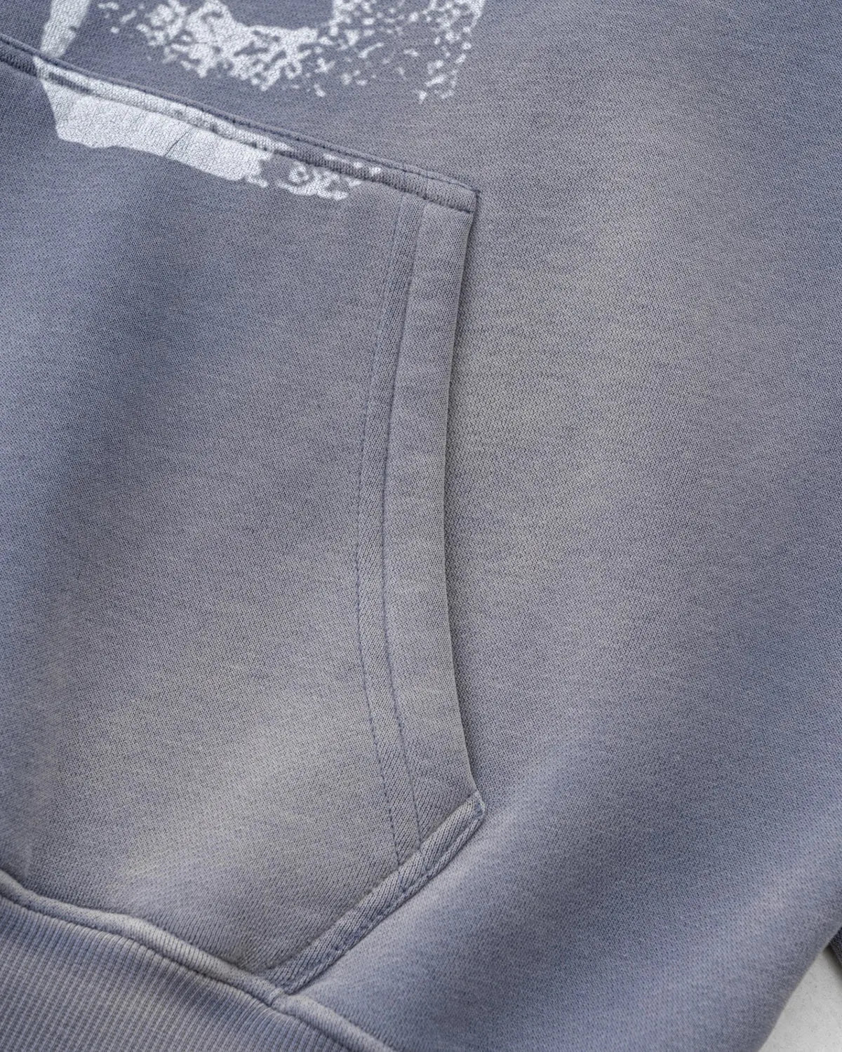 Graffiti Print Washed Fleece hoodie | Flation Streetwear