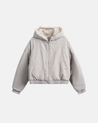 Faux Fur Lined Bomber Hooded Jacket | Flation Streetwear