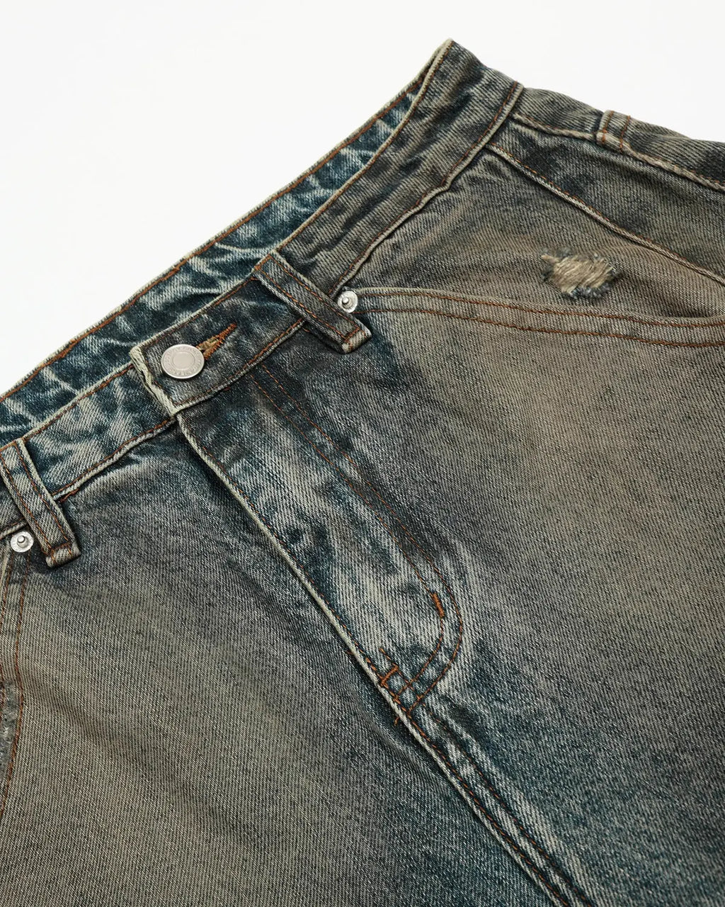 Distressed Dirty Wash Barrel Jeans | Flation Streetwear