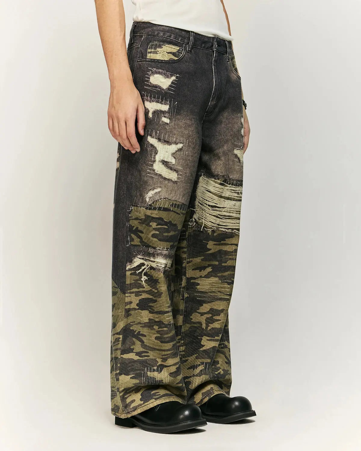 Camo Digital  Printing Baggy Jeans | Flation Streetwear