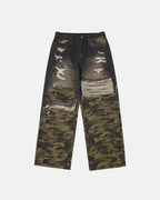 Camo Digital  Printing Baggy Jeans | Flation Streetwear