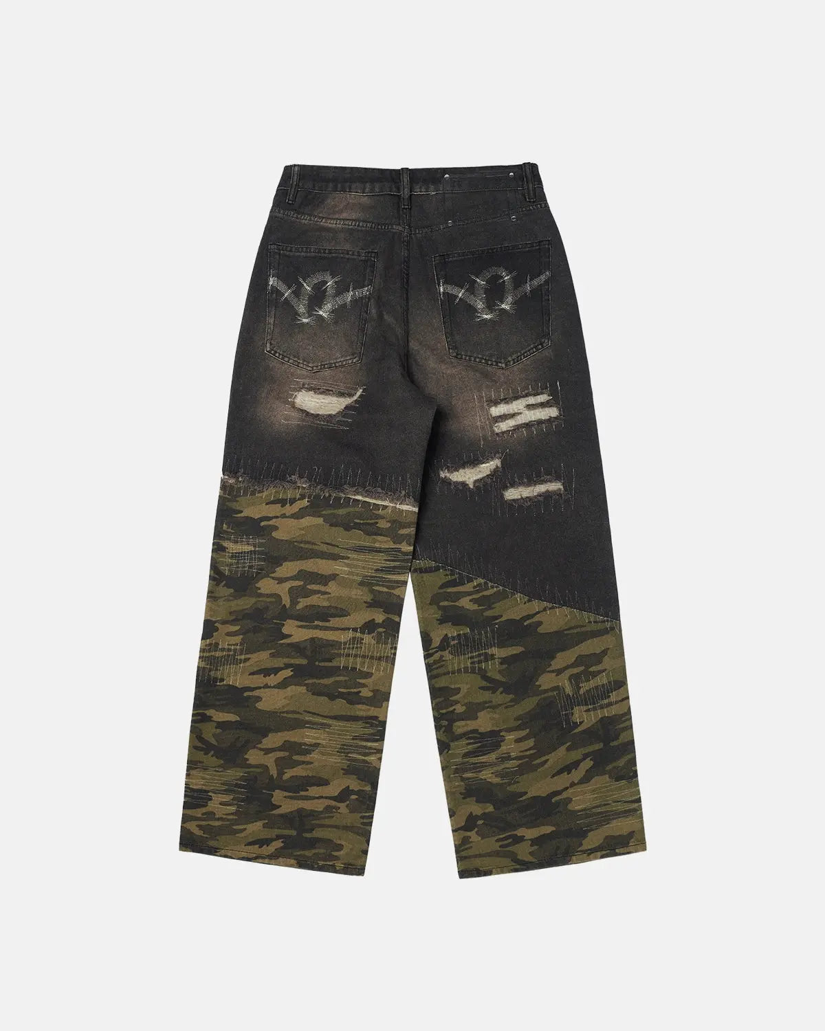 Camo Digital  Printing Baggy Jeans | Flation Streetwear