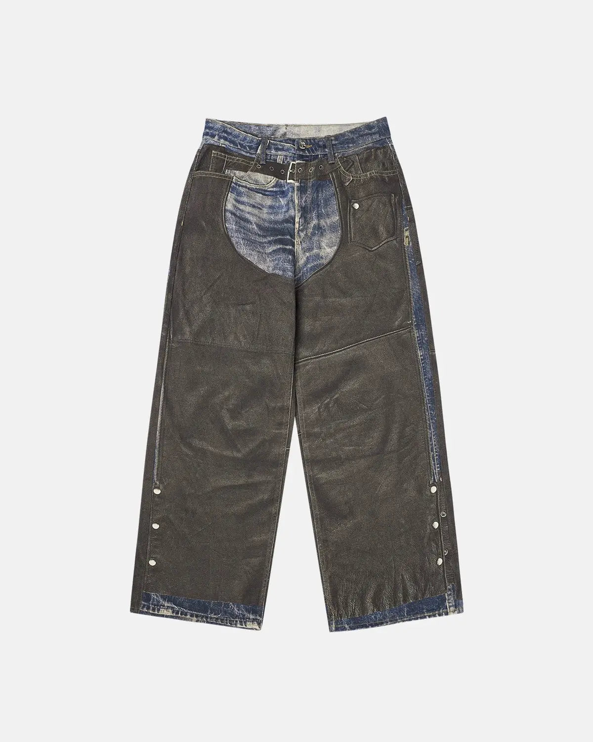 Colorblock Digital Printing Cotton Jeans | Flation Streetwear
