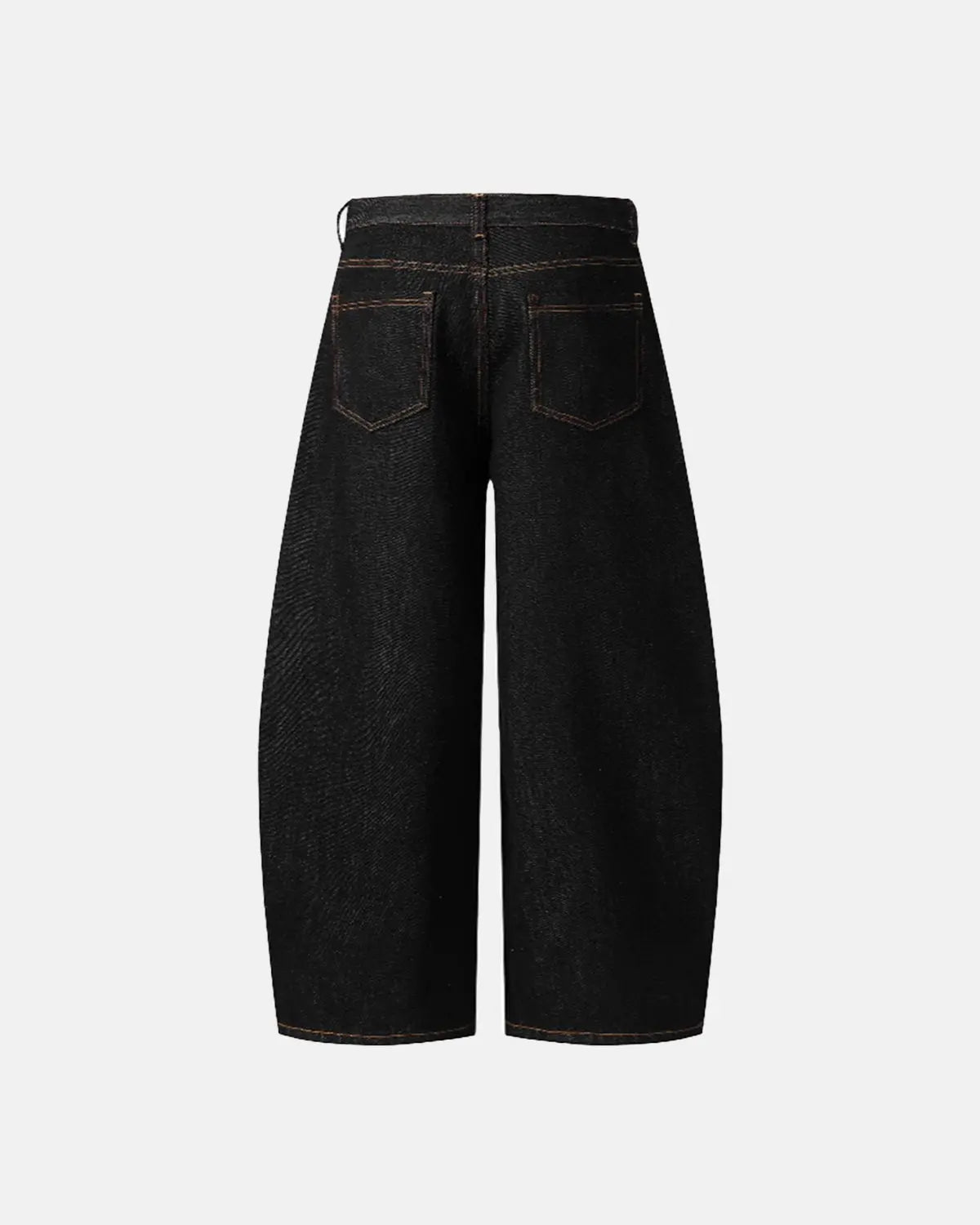 Pocket Embroidery Raw Barrel Jeans | Flation Streetwear