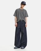 Asymmetric Wrap Waist Baggy Jeans | Flation Streetwear