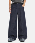 Asymmetric Wrap Waist Baggy Jeans | Flation Streetwear
