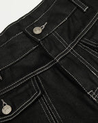 Contrast Stitch Baggy Barrel  Jeans | Flation Streetwear