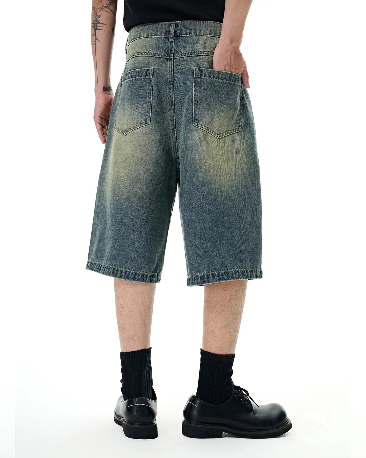 Retro Washed Denim Shorts | Flation Streetwear