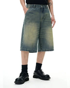 Retro Washed Denim Shorts | Flation Streetwear