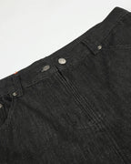 Black Cargo Longline Jorts | Flation Streetwear