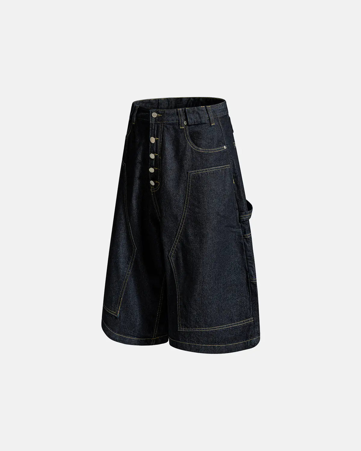 Deconstructed Wide leg Longline Jorts | Flation Streetwear