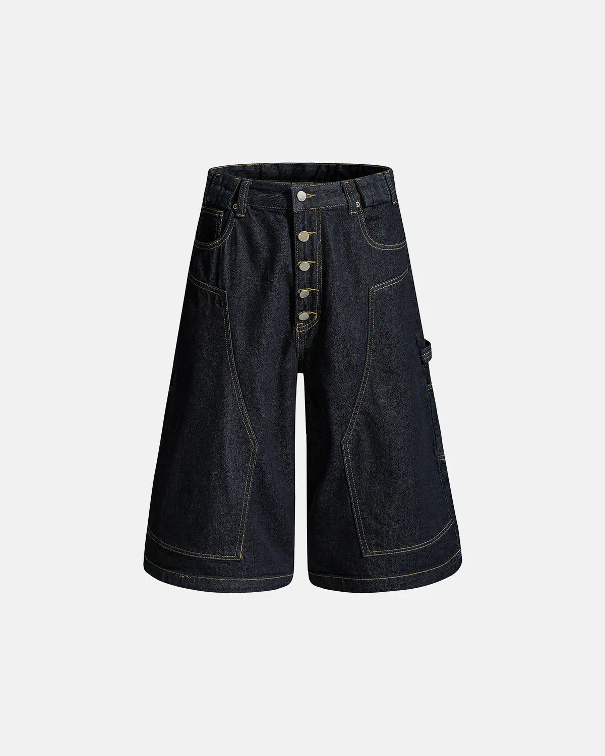 Deconstructed Wide leg Longline Jorts | Flation Streetwear