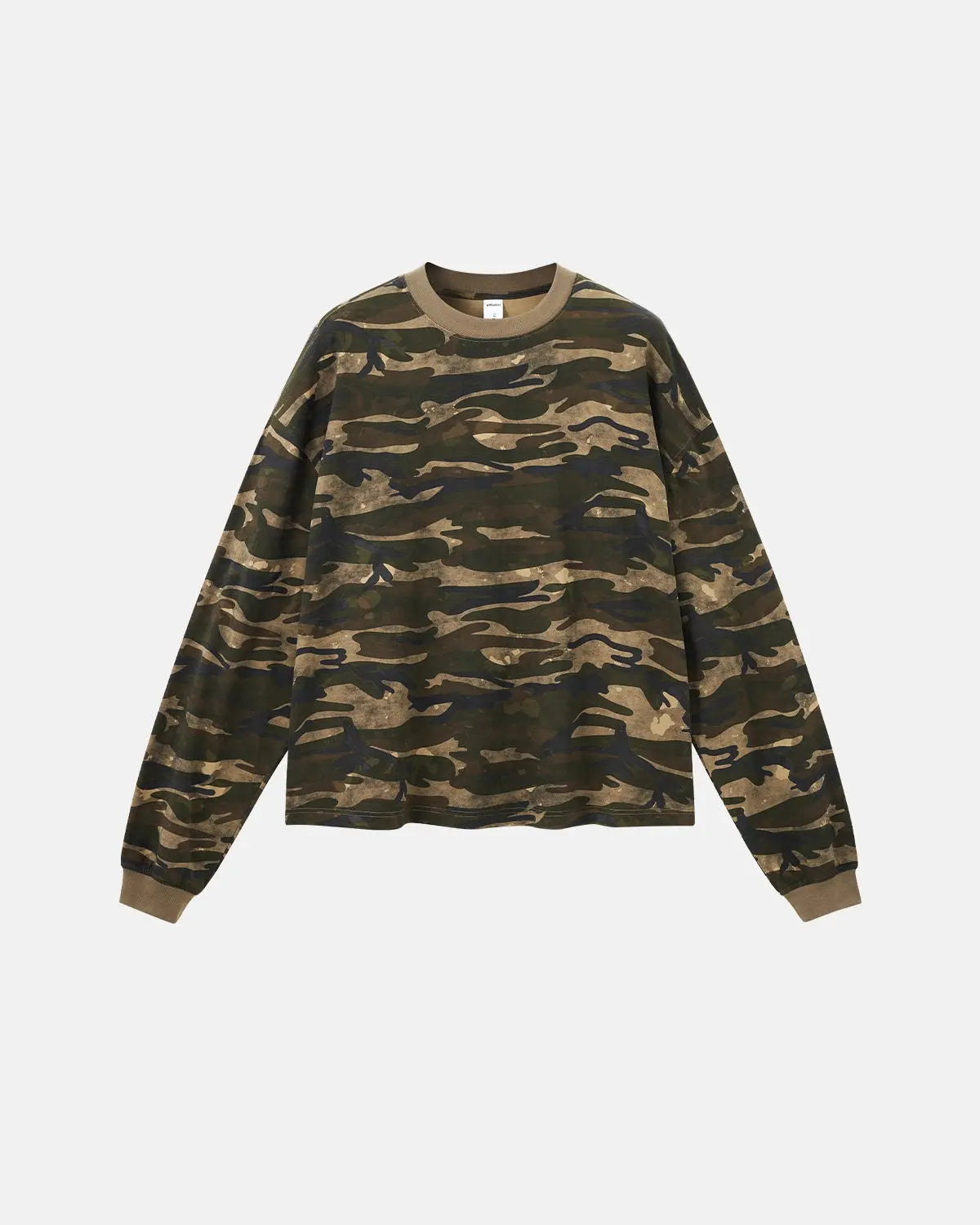 Boxy Camo Tees in Khaki | Flation Streetwear