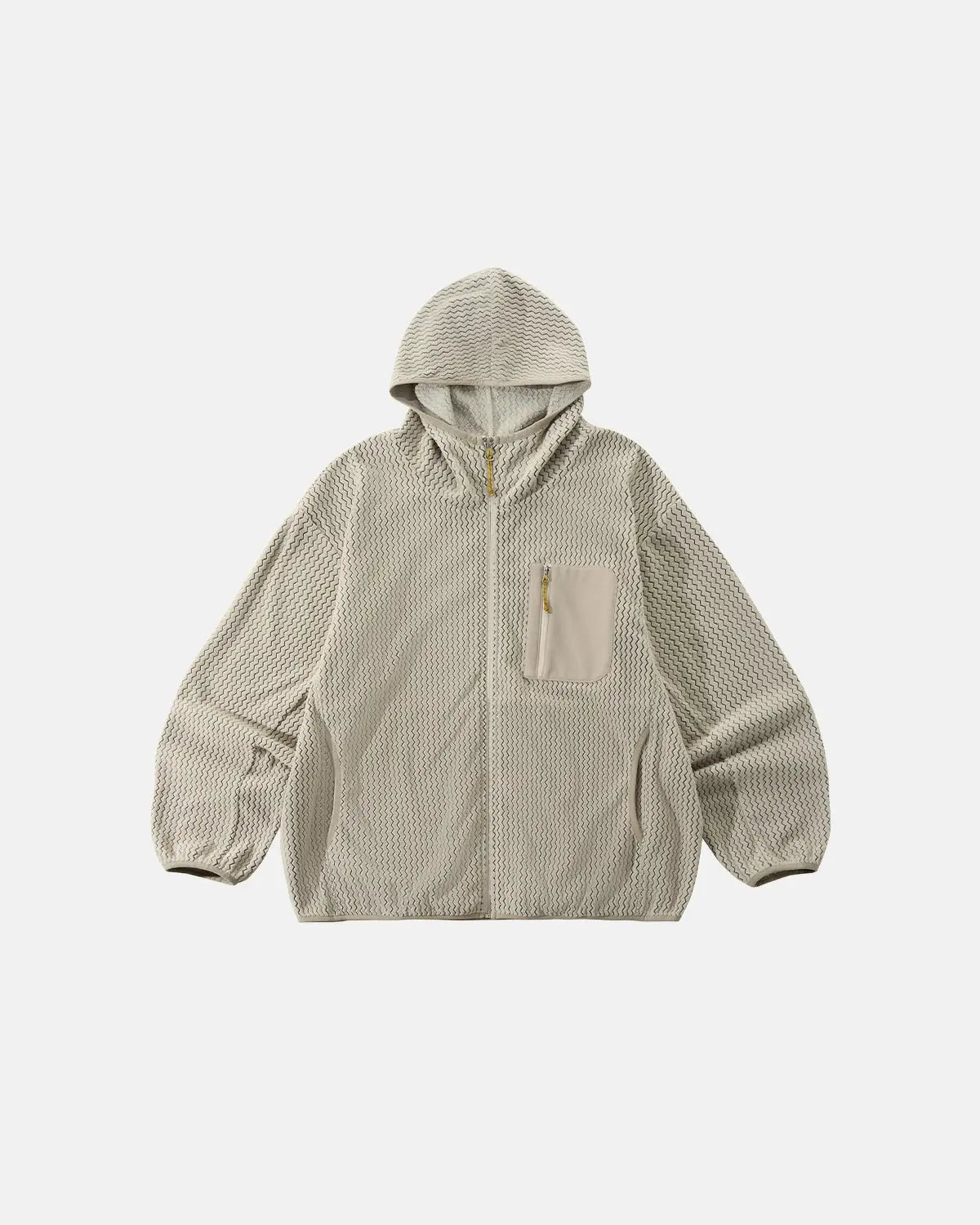 Lightweight Wave Fleece Zip Up Jacket | Flation Streetwear