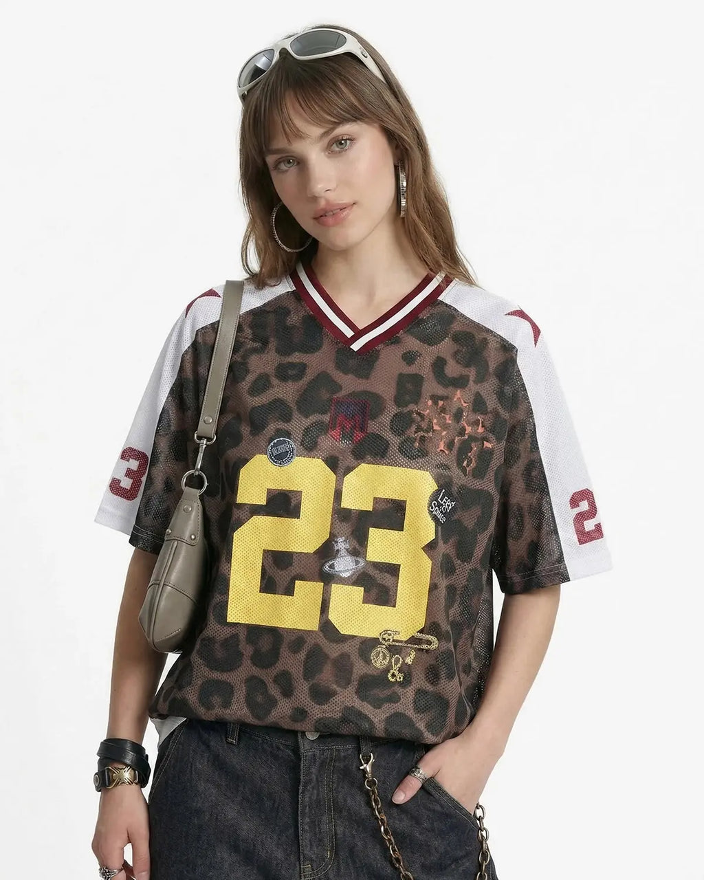 Number 23 Leopard Mesh Jersey | Flation Streetwear