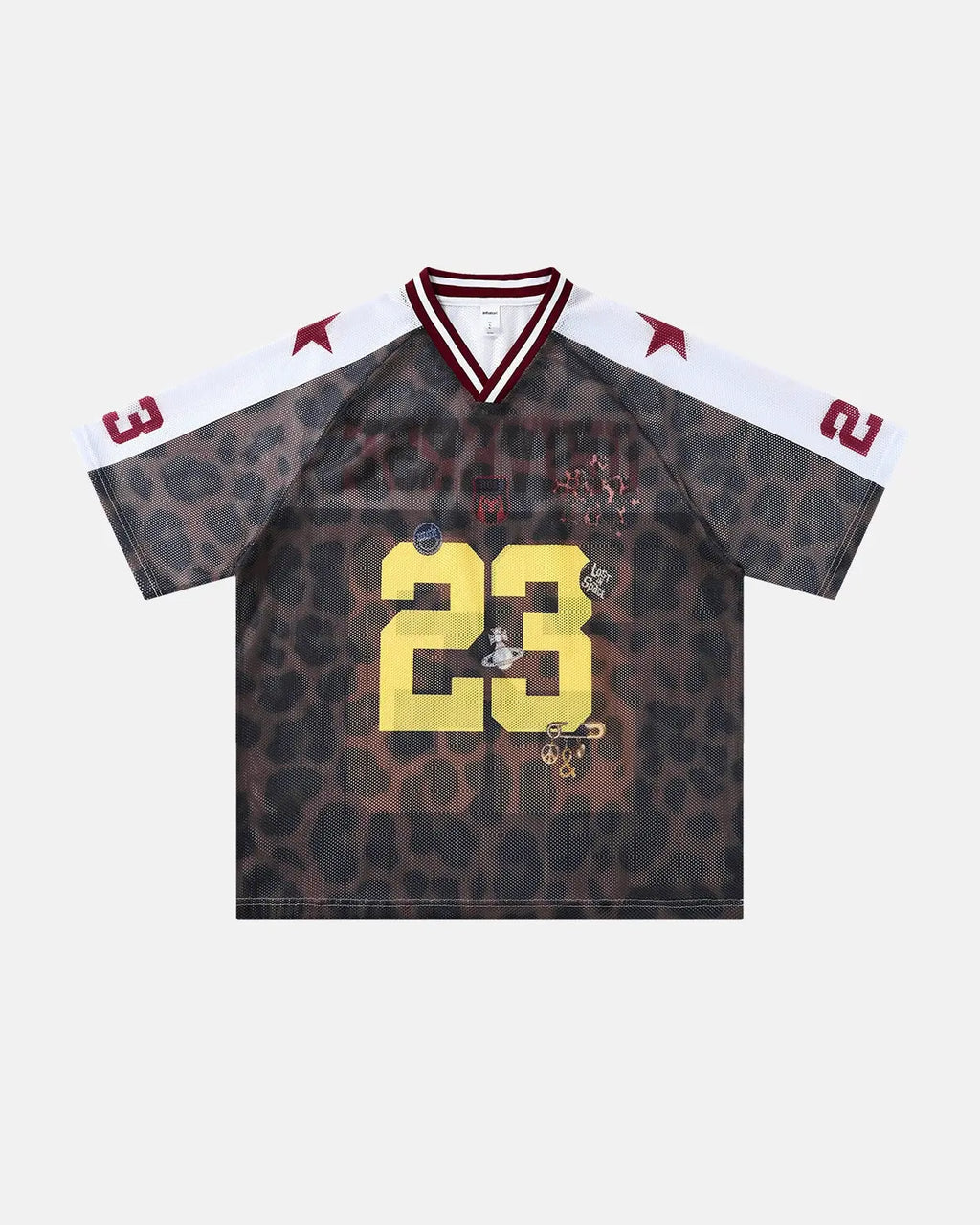 Number 23 Leopard Mesh Jersey | Flation Streetwear