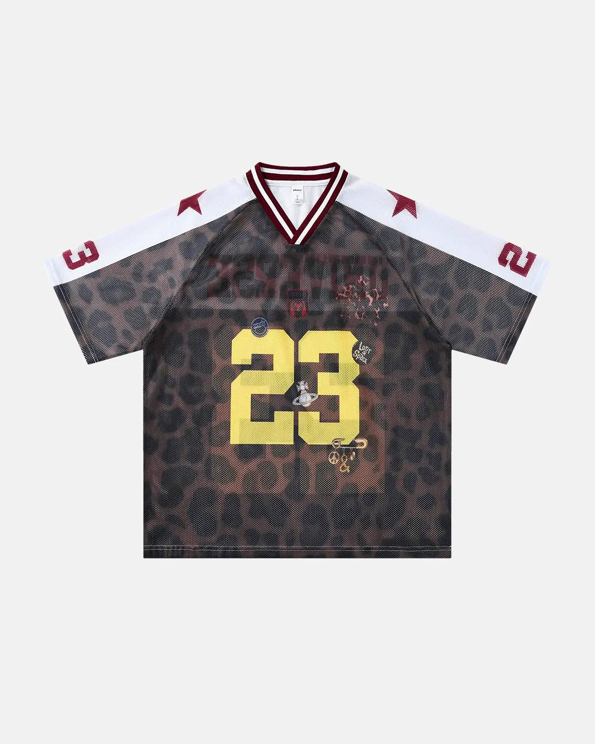 Number 23 Leopard Mesh Jersey | Flation Streetwear
