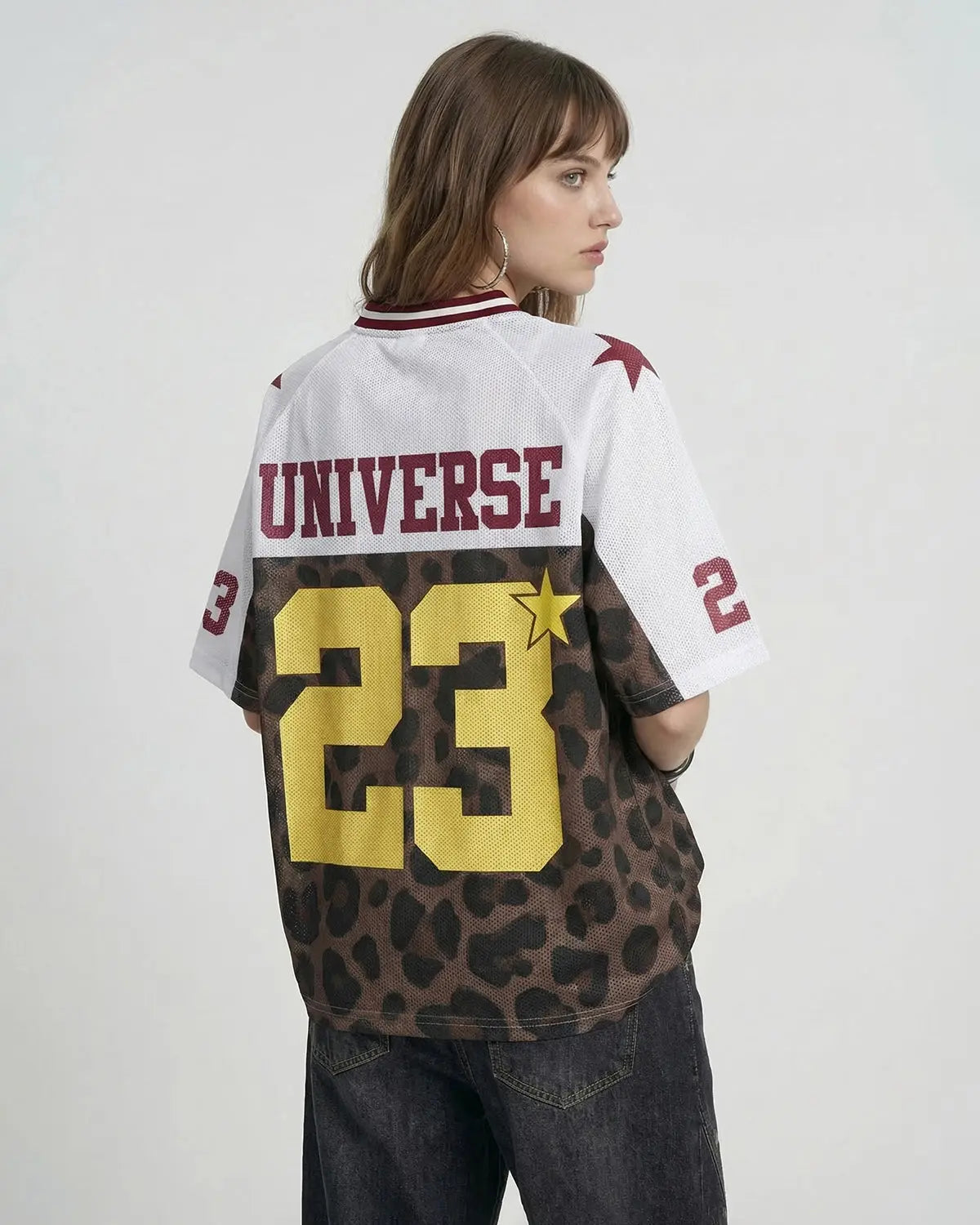 Number 23 Leopard Mesh Jersey | Flation Streetwear