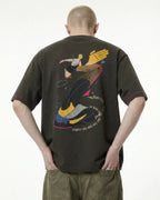 Contrast Stitching Graphic Tees | Flation Streetwear