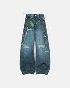 3D Print Chain Barrel Jeans | Flation Streetwear