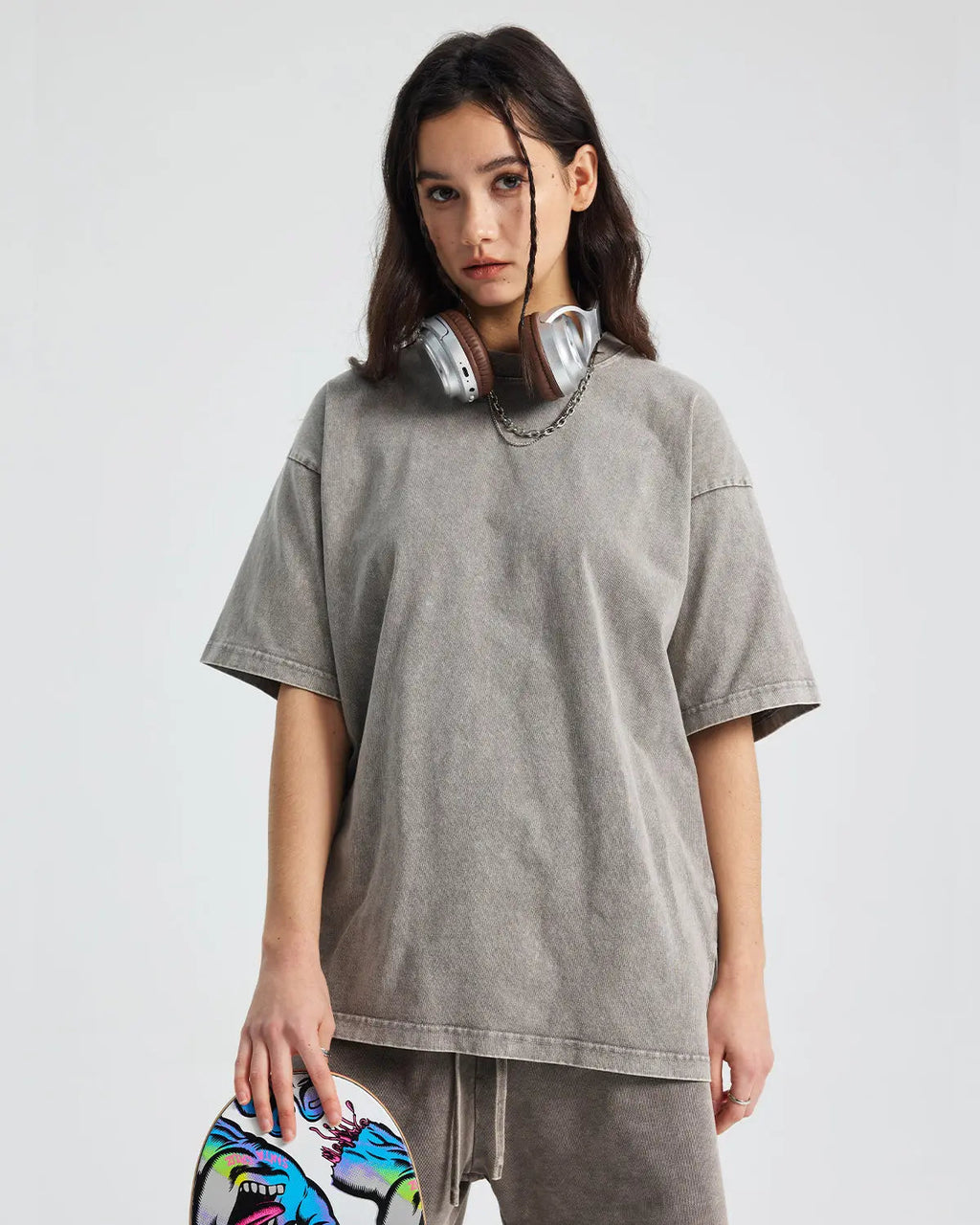 Snow Washed Oversized T-Shirt | Flation Streetwear