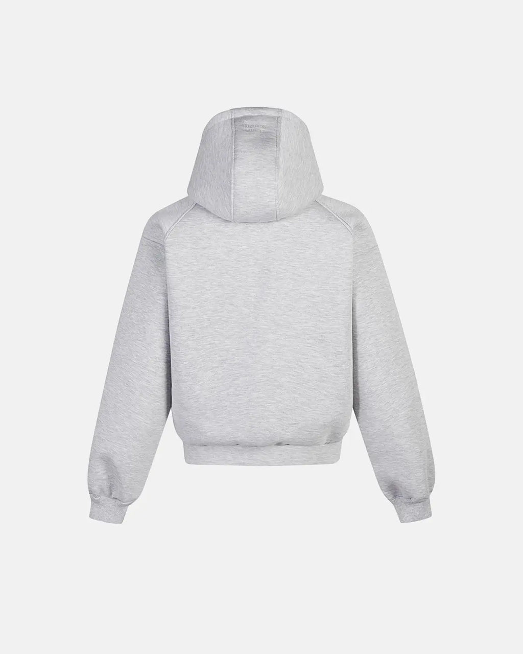 Flation Grey Boxy Zip Up Hoodies