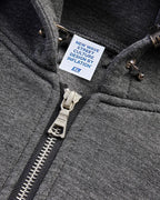 Flation Grey Boxy Zip Up Hoodies