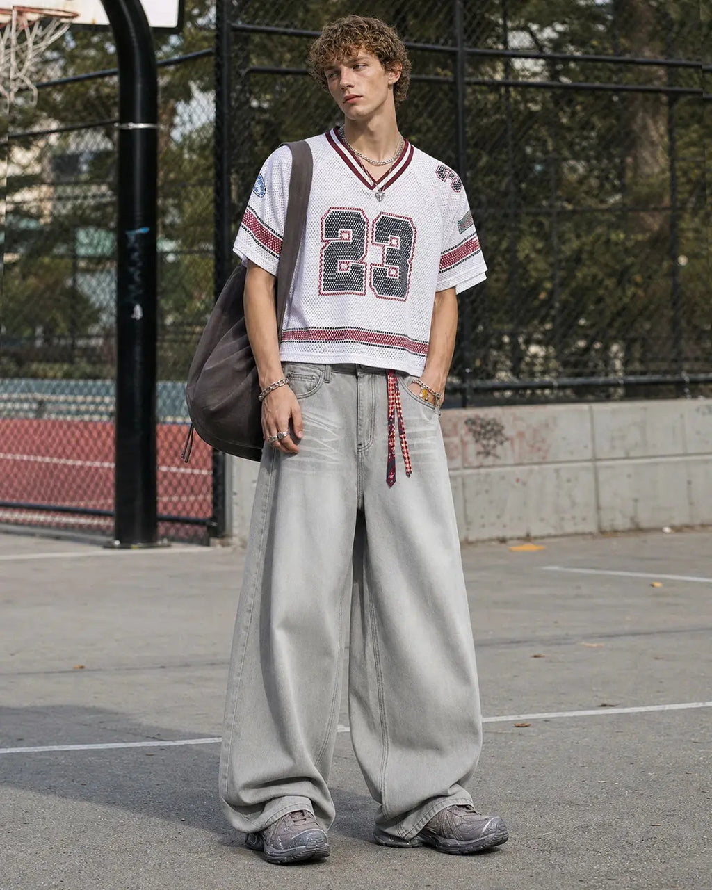 Washed Distressed Baggy Jeans | Flation Streetwear