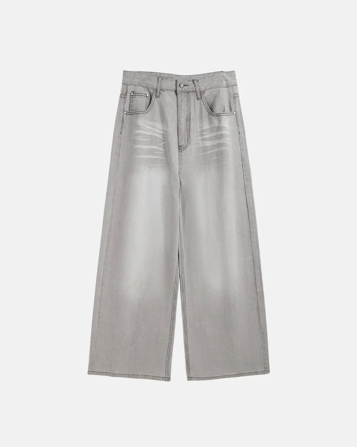 Washed Distressed Baggy Jeans | Flation Streetwear