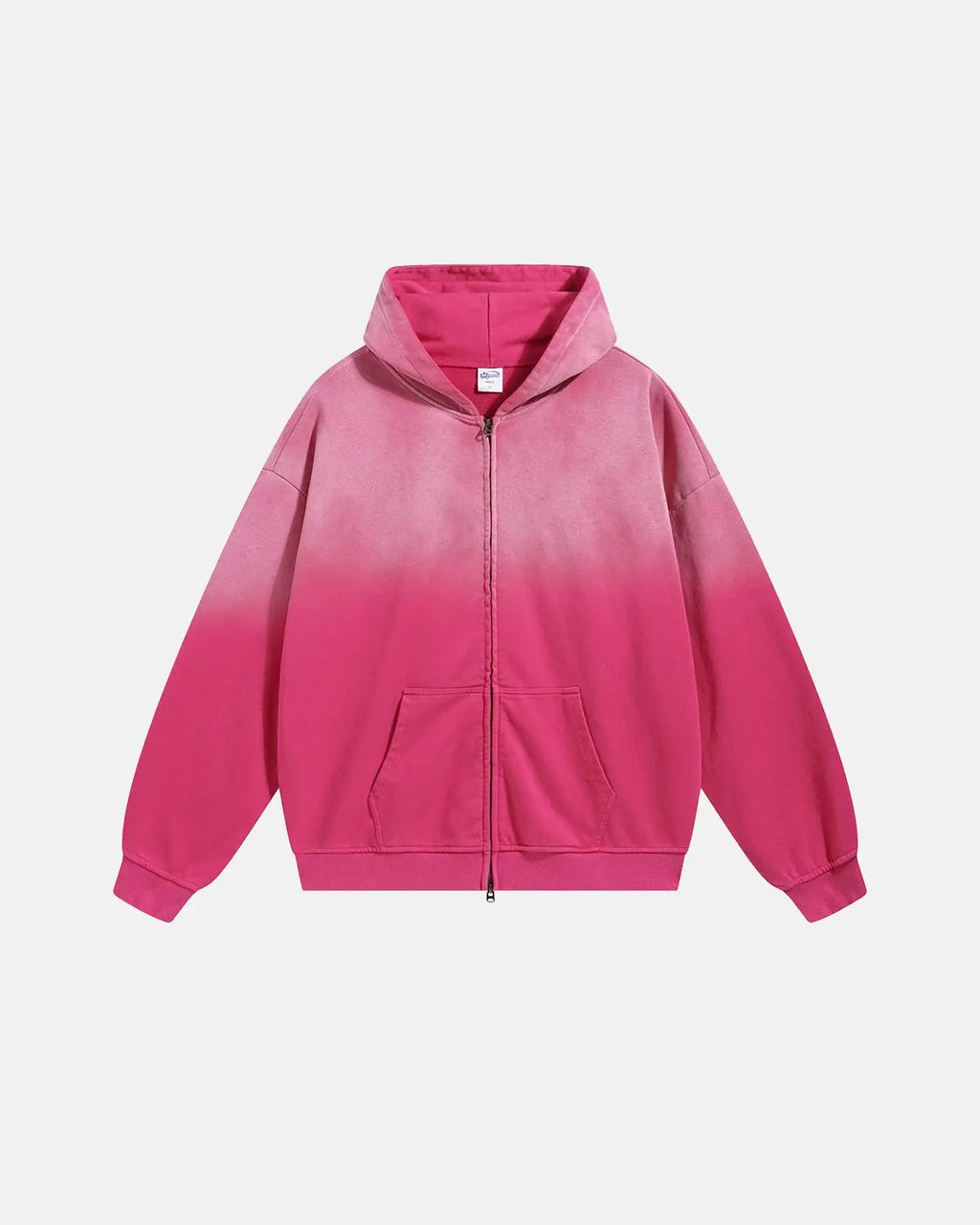Flation Monkey Wash French Terry Zip Up Hoodies