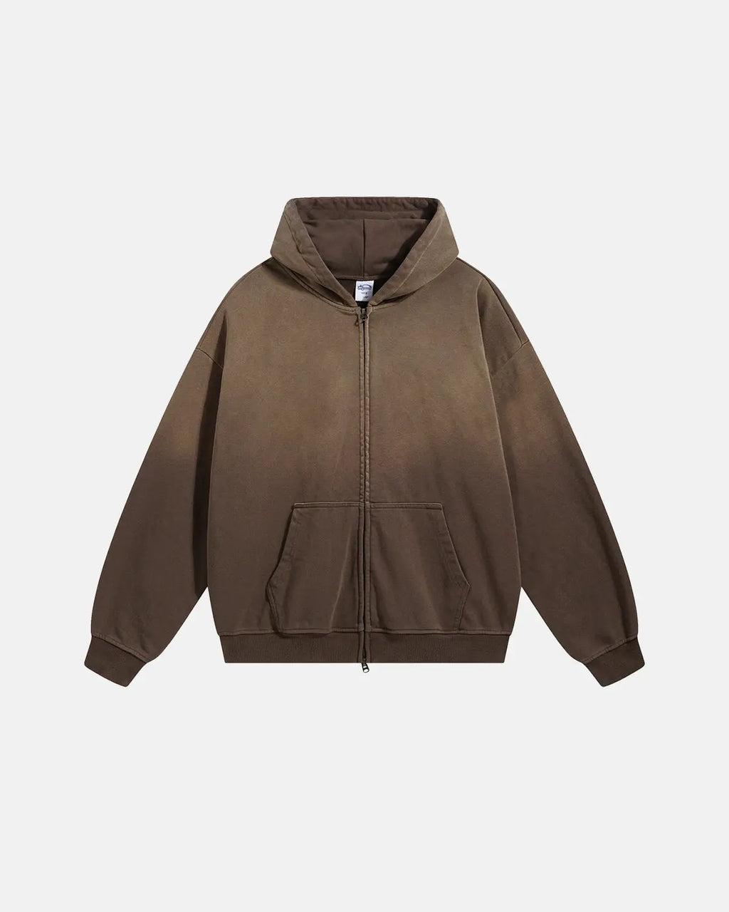 Flation Monkey Wash French Terry Zip Up Hoodies
