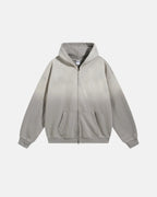 Flation Monkey Wash French Terry Zip Up Hoodies