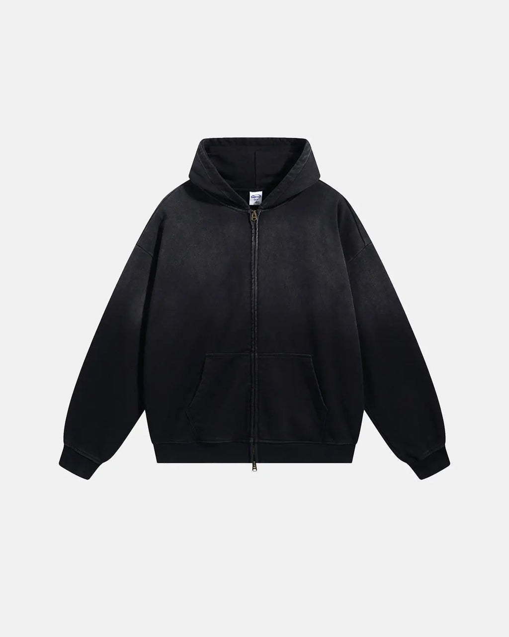 Flation Monkey Wash French Terry Zip Up Hoodies
