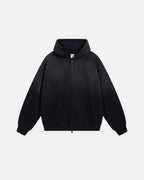 Flation Monkey Wash French Terry Zip Up Hoodies