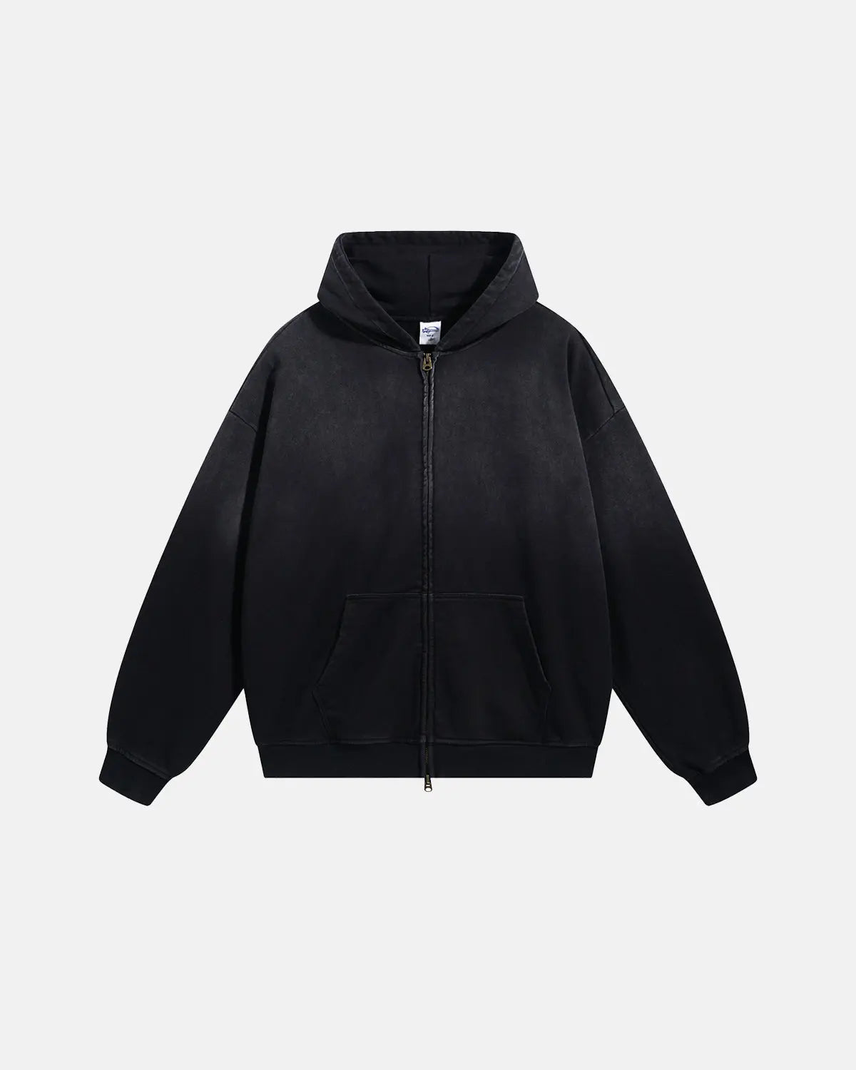 Flation Monkey Wash French Terry Zip Up Hoodies