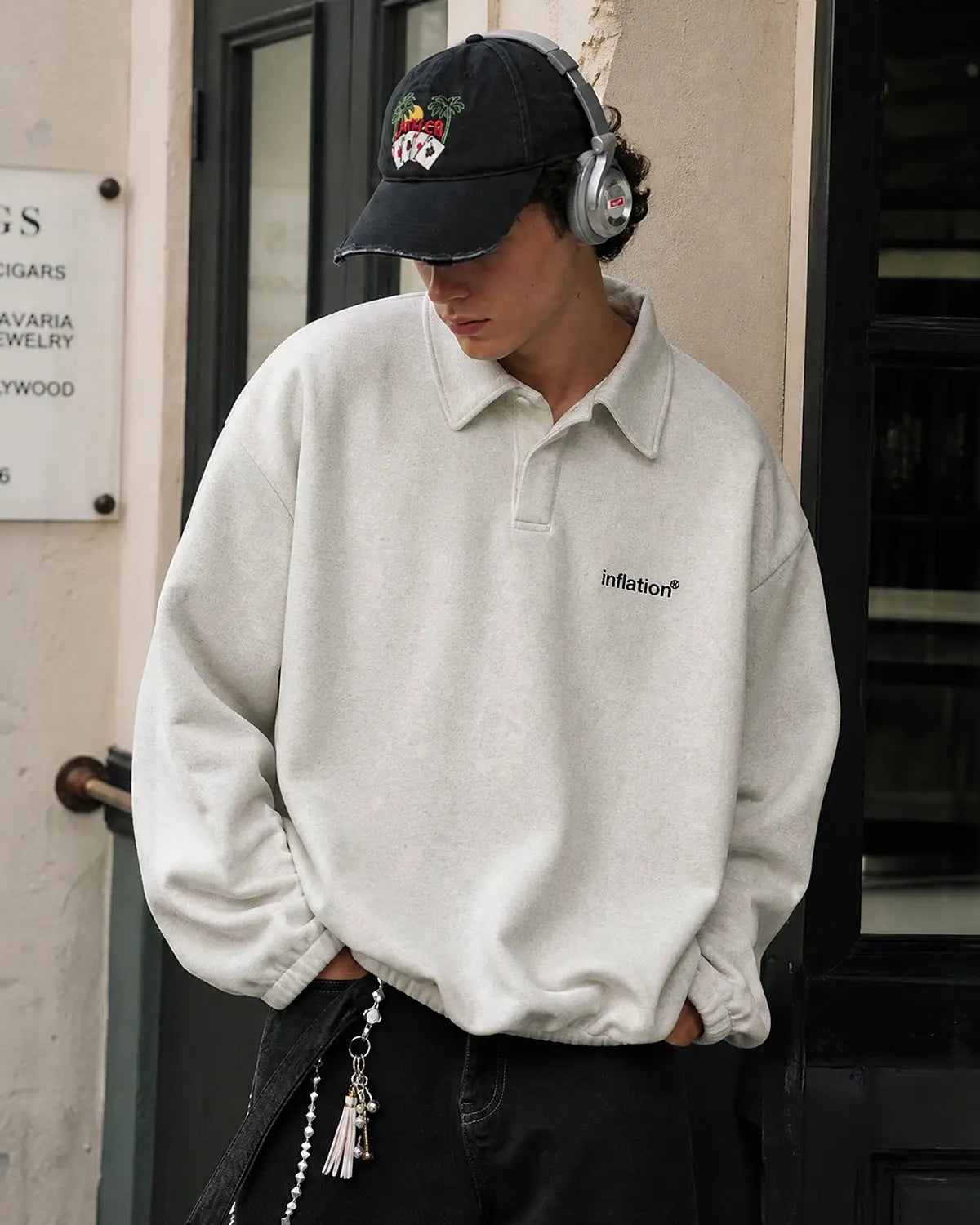 Brand Quarter Polo Sweatshirts | Flation Streetwear