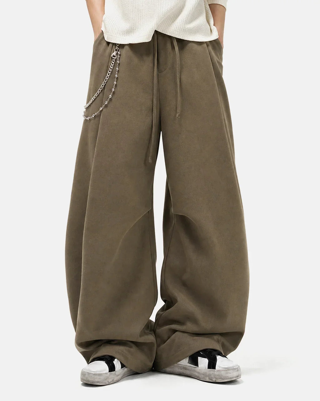Cotton Linen Wide-leg Pants | Flation Streetwear