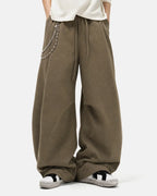Cotton Linen Wide-leg Pants | Flation Streetwear