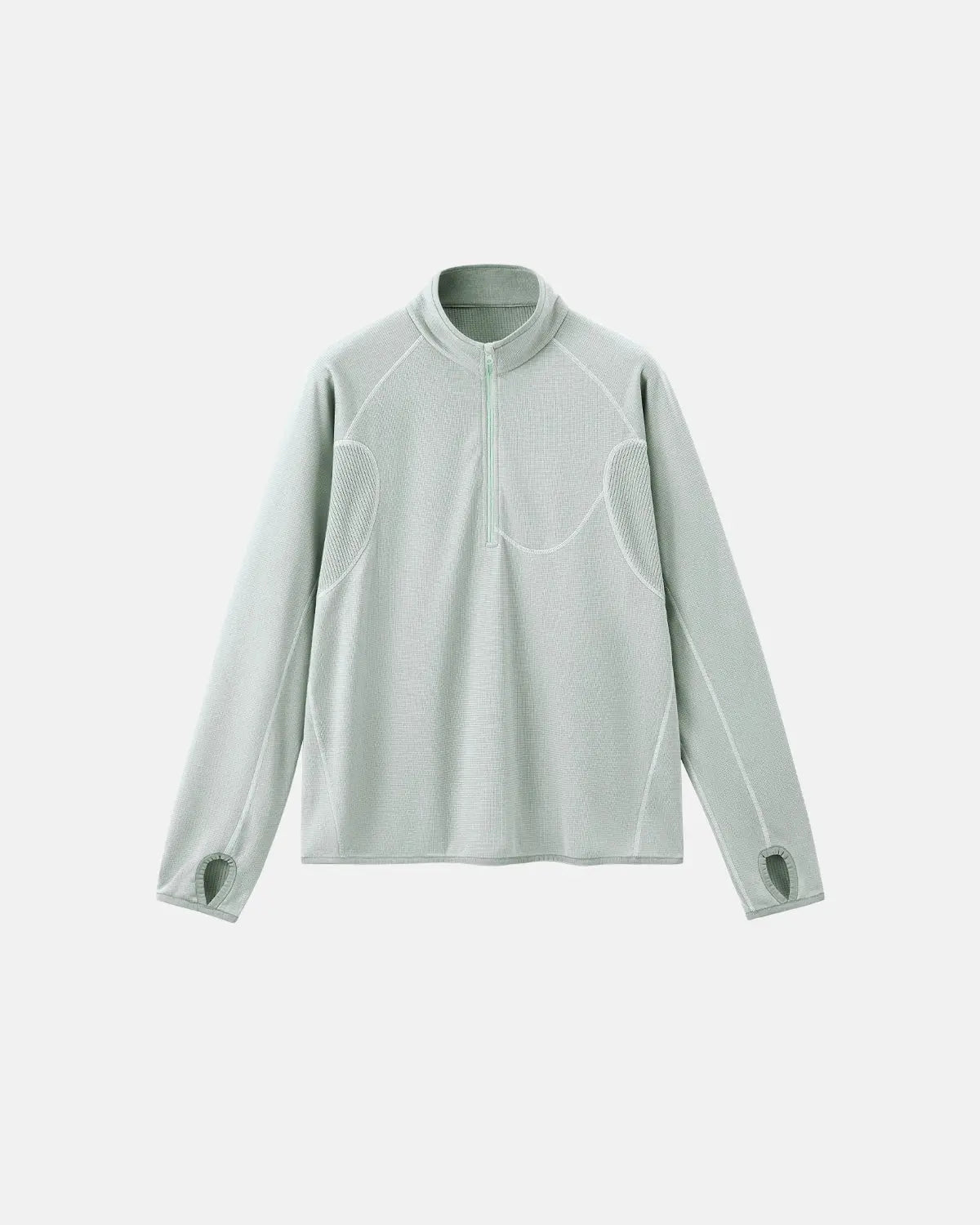 Breathable Grid Fleece Half-Zip Sweatshirt | Flation Streetwear