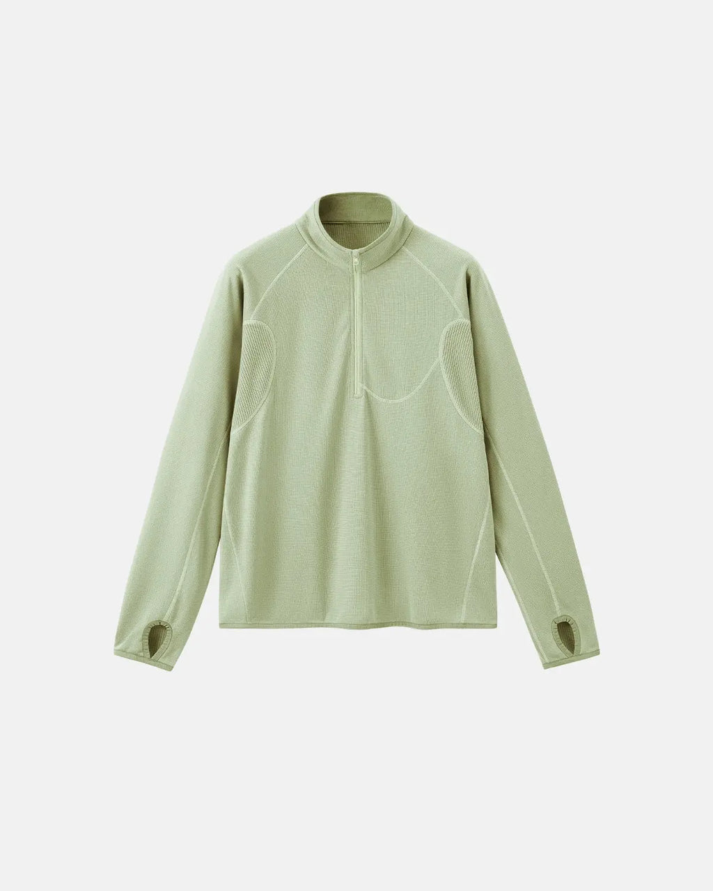 Breathable Grid Fleece Half-Zip Sweatshirt | Flation Streetwear