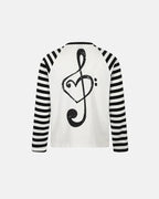 Music Graphic Striped Long Sleeve T-Shirt | Flation Streetwear