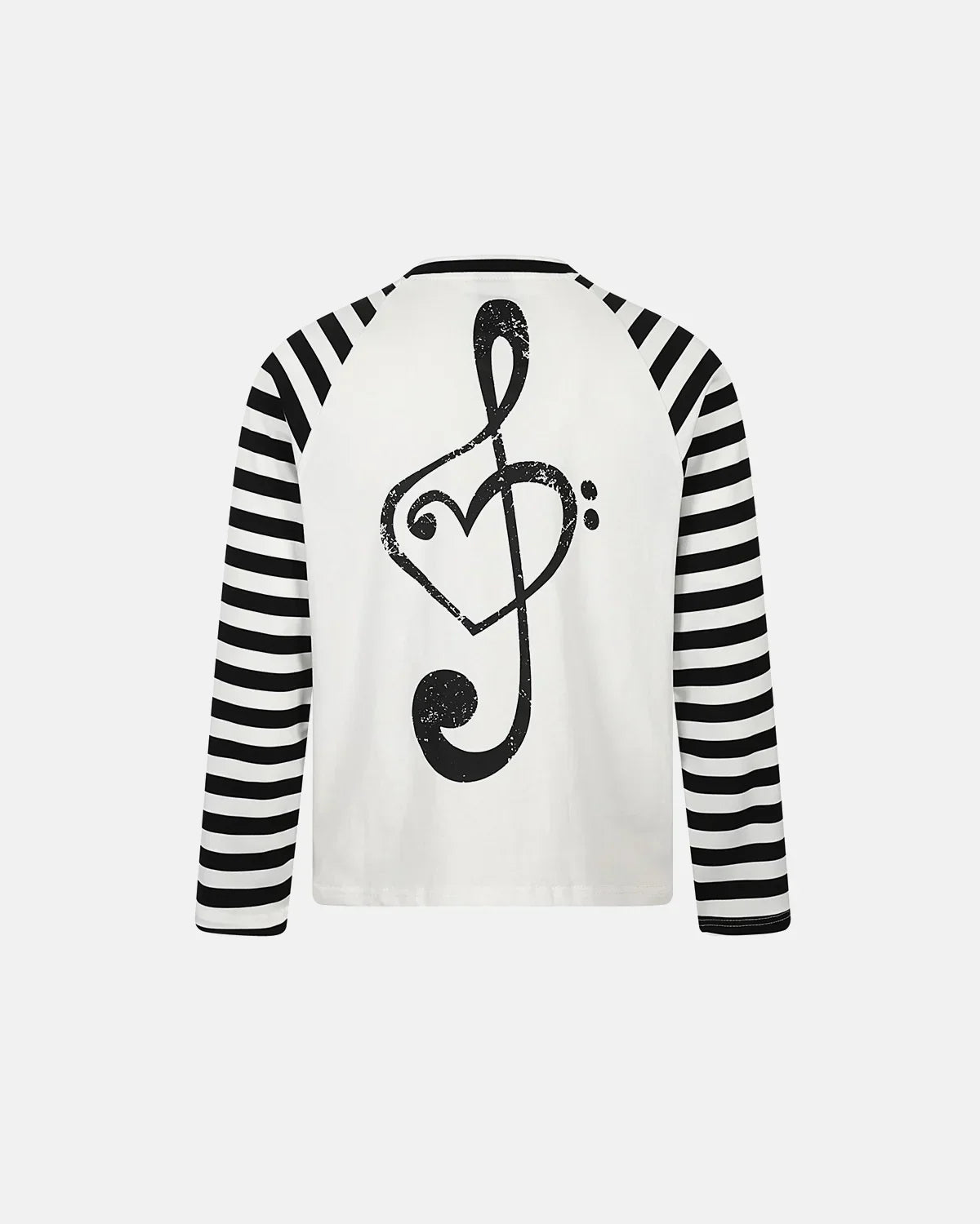 Music Graphic Striped Long Sleeve T-Shirt | Flation Streetwear