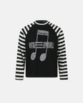 Music Graphic Striped Long Sleeve T-Shirt | Flation Streetwear