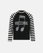 Music Graphic Striped Long Sleeve T-Shirt | Flation Streetwear