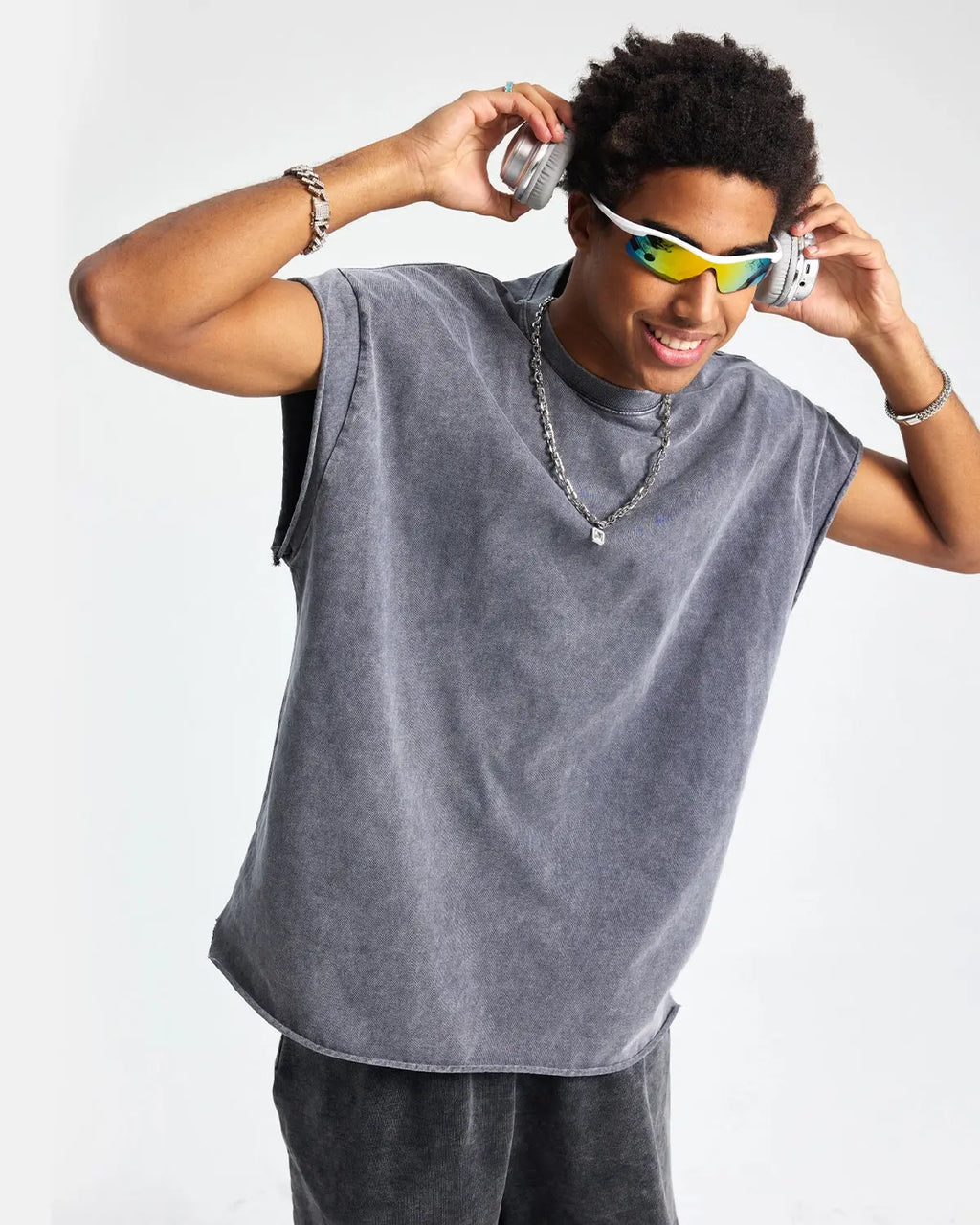 Distressed Wash Tank Top | Flation Streetwear